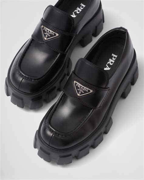 prada monolith loafers outfit|vintage Prada loafers.